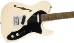 Squier Affinity Series Telecaster Thinline, Laurel Fingerboard, Black Pickguard, Olympic White