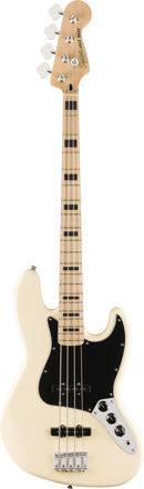 Squier Affinity Series Active Jazz Bass, Maple Fingerboard, Black Pickguard, Olympic White