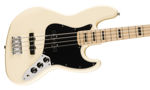 Squier Affinity Series Active Jazz Bass, Maple Fingerboard, Black Pickguard, Olympic White