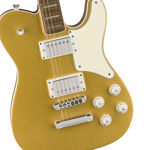 Squier Limited Edition Paranormal Troublemaker Telecaster Deluxe, Laurel Fingerboard, Parchment Pickguard, Aztec Gold