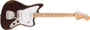 Squier Affinity Series Jaguar, Maple Fingerboard, White Pickguard, Mystic Metallic Brown