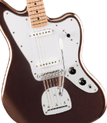 Squier Affinity Series Jaguar, Maple Fingerboard, White Pickguard, Mystic Metallic Brown