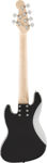 Squier Affinity Series Jazz Bass VI, Laurel Fingerboard, Black Pickguard, Black Metallic