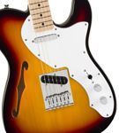 Squier Affinity Series Telecaster Thinline, Maple Fingerboard, White Pickguard, 3-Color Sunburst