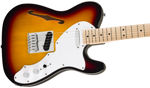 Squier Affinity Series Telecaster Thinline, Maple Fingerboard, White Pickguard, 3-Color Sunburst