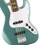 Squier Affinity Series Active Jazz Bass, Laurel Fingerboard, White Pickguard, Mystic Sea Foam Green