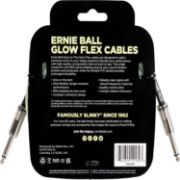 Ernie Ball 6436 FLEX instrumentkabel 3m - Glow In The Dark