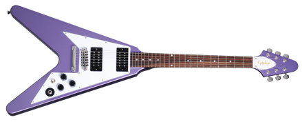 Epiphone Kirk Hammett 1979 Flying V Purple Metallic