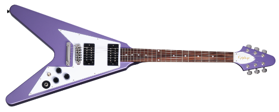Epiphone Kirk Hammett 1979 Flying V Purple Metallic