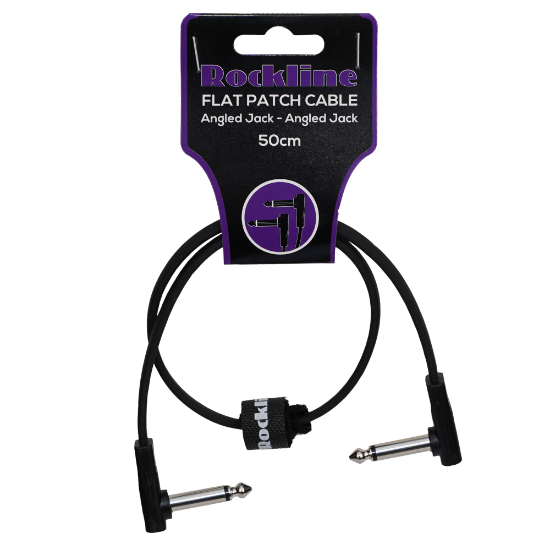 Rockline flat patch kabel 50cm