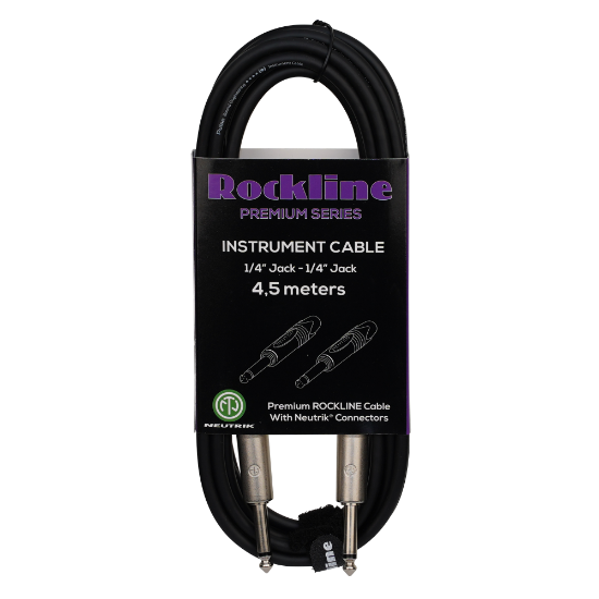 Rockline premium instrument kabel 4,5m JACK/JACK