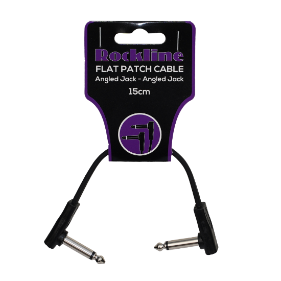 Rockline flat patch kabel 15cm