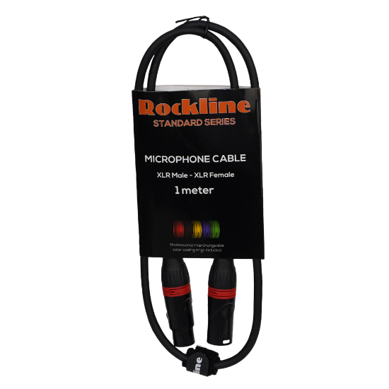 Rockline standard mikrofon kabel 1m XLR/XLR