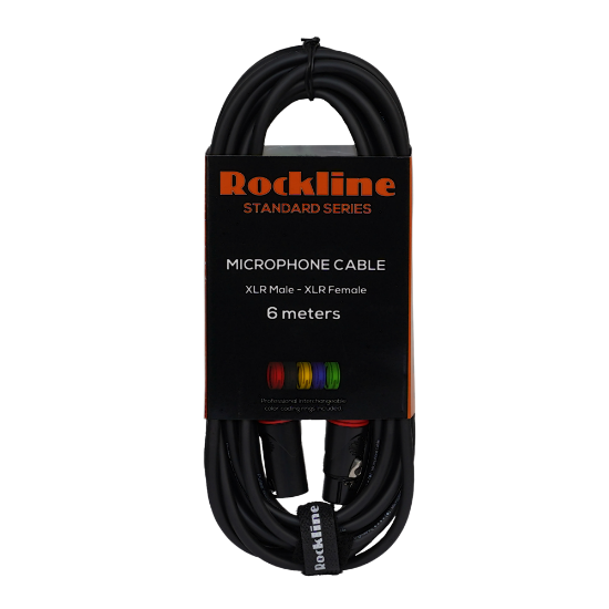 Rockline standard mikrofon kabel 6m XLR/XLR