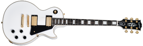 Epiphone Les Paul Custom Alpine White, inkludert koffert