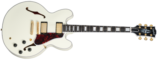 Epiphone 1959 ES-355 Classic White, inkludert koffert