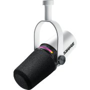 Shure MV7 XLR/USB Speech Microphone, White