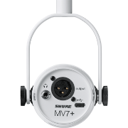 Shure MV7 XLR/USB Speech Microphone, White