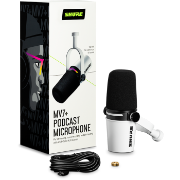 Shure MV7 XLR/USB Speech Microphone, White