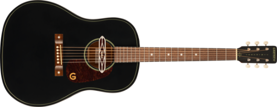 Gretsch Deltoluxe Dreadnought Walnut Fingerboard, Tortoiseshell Pickguard, Black Top