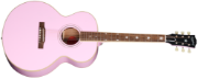 Epiphone J-180 LS pink, inkludert koffert