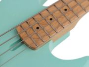 Sire U5 Series Marcus Miller Alder with Flamed Maple Top 4- string Short Scale Bass Guitar Mint Green