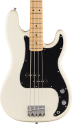 Fender Standard Precision Bass, Maple Fingerboard, Black Pickguard, Olympic White