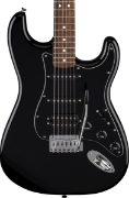 Fender Standard Stratocaster HSS, Laurel Fingerboard, Black Pickguard, Black