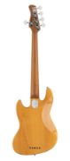 Sire V5 Series Marcus Miller Fretless Alder 5-string Passive Bass Guitar Natural
