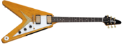 Gibson Custom 1958 Korina Flying V White Pickguard Natural