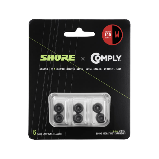 Shure 6-pc (TZ100) Comply foams, medium