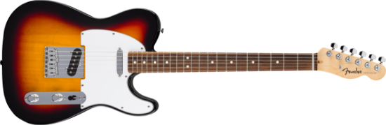 Fender Standard Telecaster, Laurel Fingerboard, White Pickguard, 3-Color Sunburst