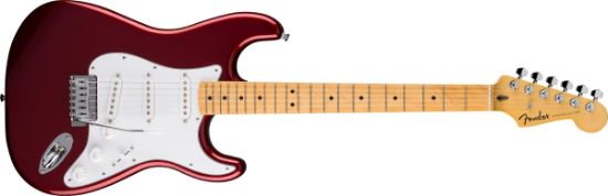 Fender Standard Stratocaster, Maple Fingerboard, White Pickguard, Candy Cola