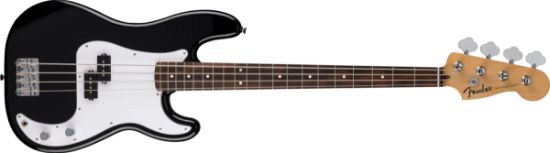 Fender Standard Precision Bass, Laurel Fingerboard, White Pickguard, Black