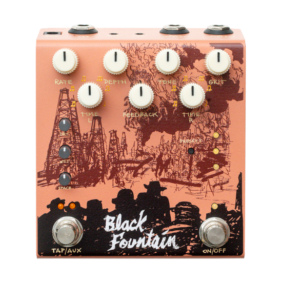 Old Blood Noise Endeavors Black Fountain Stereo Terracotta