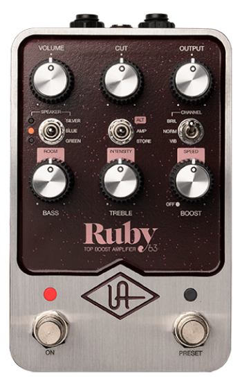 Universal Audio Ruby '63 Top Boost Amplifier Pedal