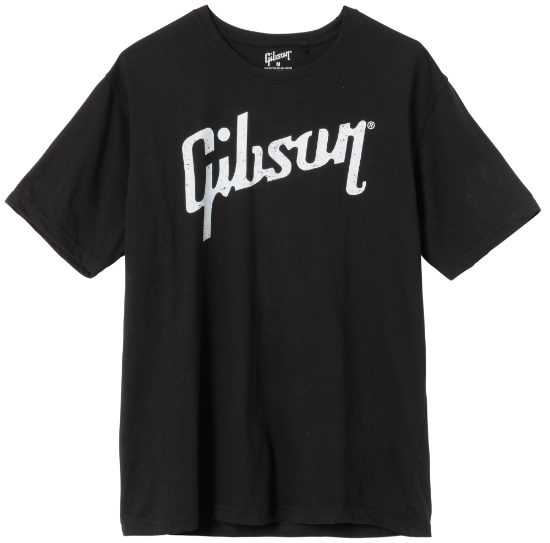 Gibson Gear Distressed Gibson Logo T (Black) | XL