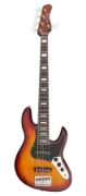 Sire Basses V5 Series Marcus Miller Alder 24 Fret 5-String Passive Bass Guitar Tobacco Sunburst