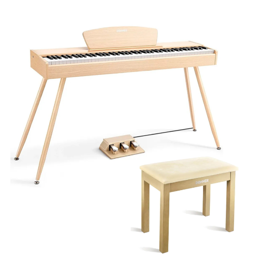 Pakke: Donner DDP-80 elektrisk piano m/ matchende krakk