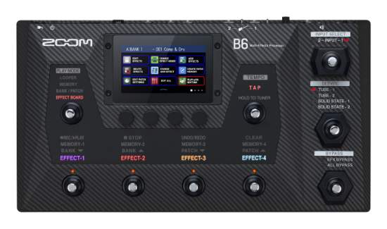 Zoom B6 Bassgitar Multi Effekt Prosessor