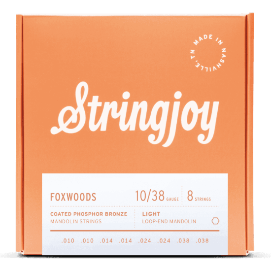 Stringjoy FW1038 Foxwoods Mandolin - Light - 10-38