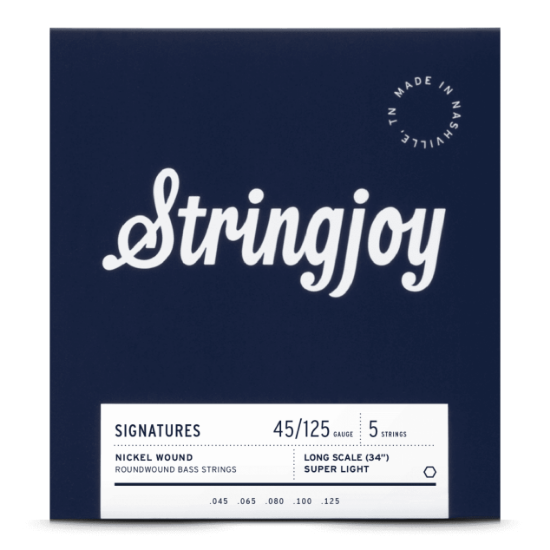 Stringjoy BA45125LS Signatures Bass 5-str Long Scale - Super Light - 45-125
