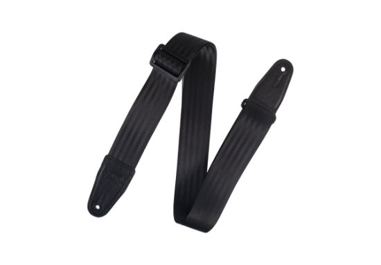 Levy's M8SB-BLK 2'' Wide Black Seatbelt Guitar Strap