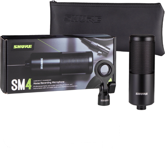 Shure SM4-K Microphone Recording Kit With Swivel Mount