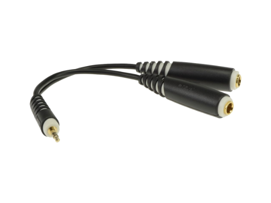 Klotz AYB-3 y-cable 1 x jack 3.5 mm - 2 x jack-F 0,2m