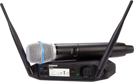 Shure GLXD24+ Vocal System med Beta87A