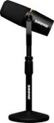 Shure XLR/USB Speech Microphone, Podcast Kit Black + Stand