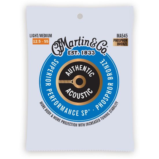 Martin MA545 Authentic Acoustic SP Phosphor Bronze - Light/Medium