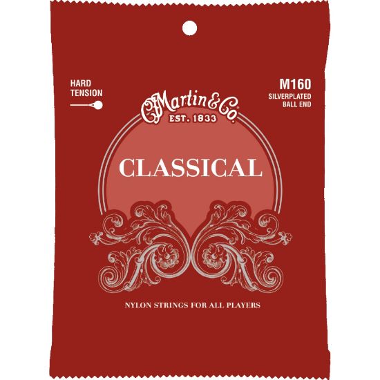 Martin M160 Classical Nylon Strings Ball End - Hard Tension
