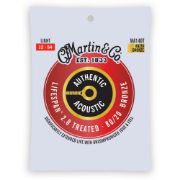 Martin MA140T Authentic Acoustic Lifespan 2.0 Guitar Strings 80/20 Bronze - Light